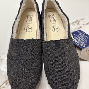 Toms Women's Dark Gray Slip-On Loafers